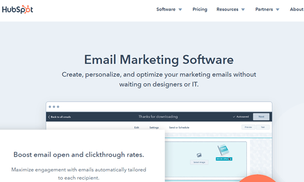 hubsport email marketing software